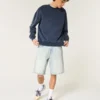 Pantaloni scurți din denim largi Pantaloni scurți din denim largi