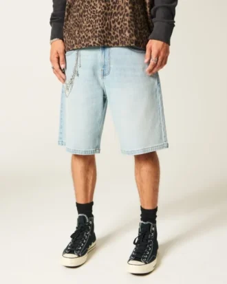 Pantaloni scurți din denim largi