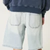 Pantaloni scurți din denim largi Pantaloni scurți din denim largi