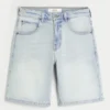 Pantaloni scurți din denim largi Pantaloni scurți din denim largi