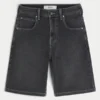 Pantaloni scurți din denim largi Pantaloni scurți din denim largi
