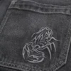 Pantaloni scurți din denim largi Pantaloni scurți din denim largi