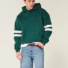 Pantaloni scurți din denim largi, peste genunchi Pantaloni scurți din denim largi, peste genunchi