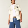 Pantaloni scurți din denim largi, spălați mediu