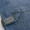 Pantaloni scurți din denim largi, spălați mediu Pantaloni scurți din denim largi, spălați mediu