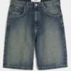Pantaloni scurți din denim super largi Pantaloni scurți din denim super largi