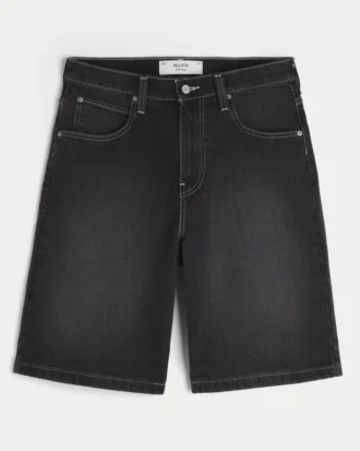 Pantaloni scurți din denim super largi