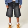 Pantaloni scurți din denim super largi Pantaloni scurți din denim super largi