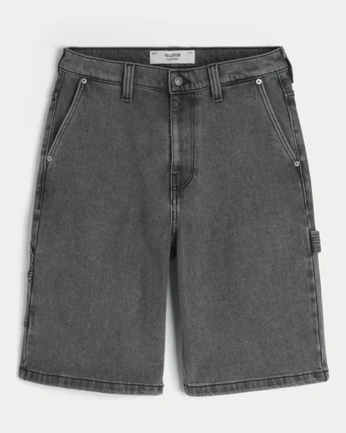 Pantaloni scurți din denim super largi Pantaloni scurți din denim super largi