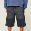 Pantaloni scurți din denim super largi Pantaloni scurți din denim super largi