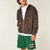 Pantaloni scurți din fleece cu imprimeu grafic University of Miami Hurricanes Pantaloni scurți din fleece cu imprimeu grafic University of Miami Hurricanes