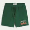 Pantaloni scurți din fleece cu imprimeu grafic University of Miami Hurricanes Pantaloni scurți din fleece cu imprimeu grafic University of Miami Hurricanes
