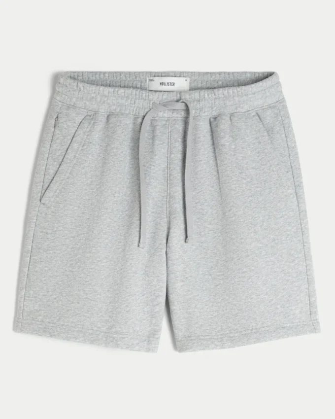 Pantaloni scurți din fleece peste genunchi Pantaloni scurți din fleece peste genunchi