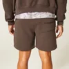 Pantaloni scurți din fleece peste genunchi Pantaloni scurți din fleece peste genunchi