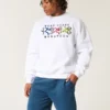 Pantaloni scurți din fleece, peste genunchi, cu logo Pantaloni scurți din fleece, peste genunchi, cu logo