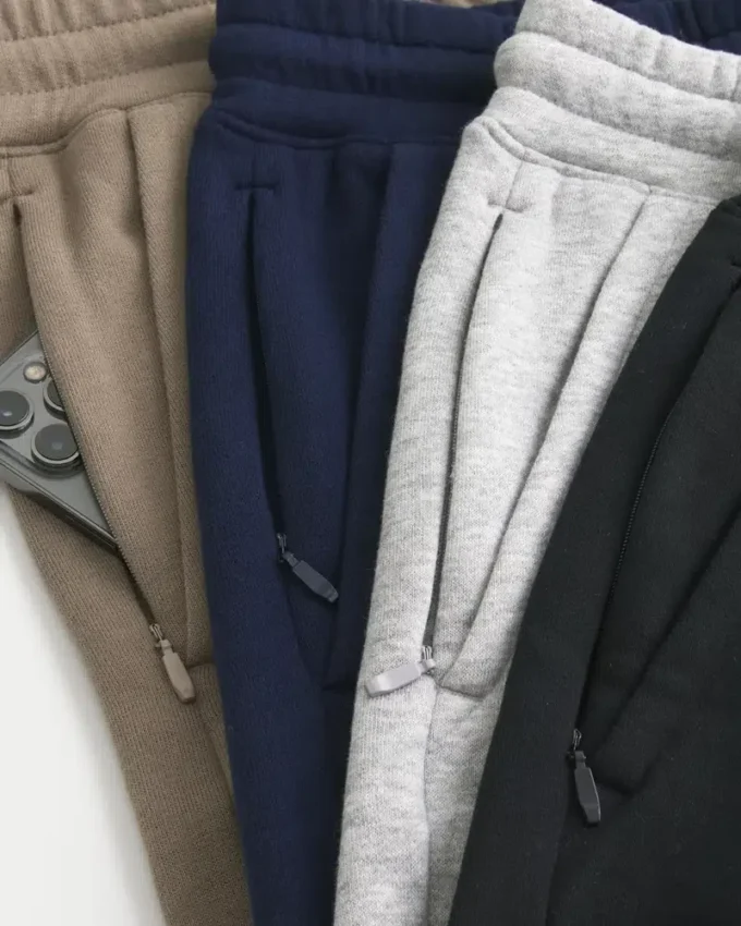 Pantaloni scurți din fleece peste genunchi, pachet de 4 bucăți Pantaloni scurți din fleece peste genunchi, pachet de 4 bucăți