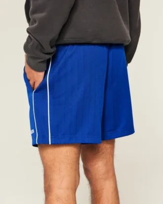 Pantaloni scurți din tricot cu logo, până la jumătatea coapsei