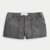 Pantaloni scurți din twill cu talie joasă