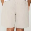 Pantaloni scurți din twill, peste genunchi, cu elastic Pantaloni scurți din twill, peste genunchi, cu elastic
