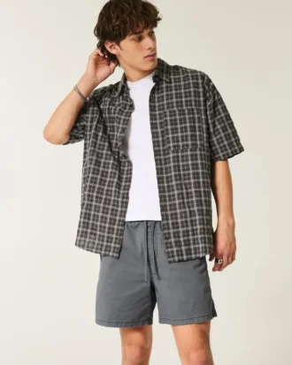 Pantaloni scurți din twill până la jumătatea coapsei