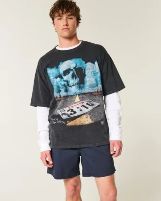 Pantaloni scurți din twill până la jumătatea coapsei