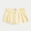 Pantaloni scurți Hollister Livvy din amestec de in, cu talie joasă Pantaloni scurți Hollister Livvy din amestec de in, cu talie joasă