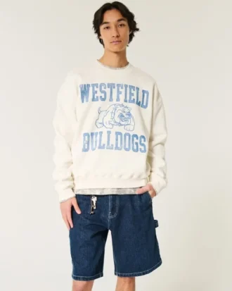 Pantaloni scurți largi din denim