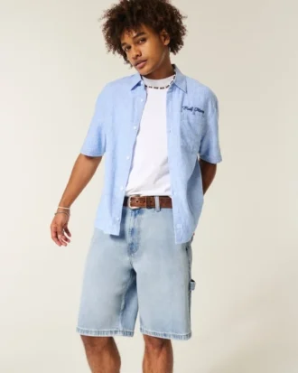 Pantaloni scurți largi din denim