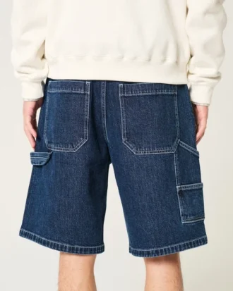 Pantaloni scurți largi din denim