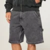 Pantaloni scurți largi din denim Pantaloni scurți largi din denim