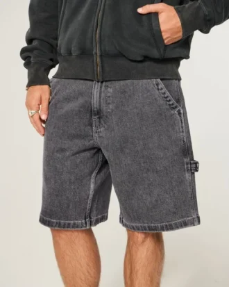Pantaloni scurți largi din denim