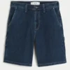 Pantaloni scurți largi din denim