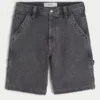 Pantaloni scurți largi din denim Pantaloni scurți largi din denim