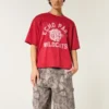Pantaloni scurți largi din denim camuflaj Pantaloni scurți largi din denim camuflaj