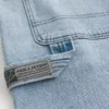 Pantaloni scurți largi din denim, de culoare deschisă Pantaloni scurți largi din denim, de culoare deschisă