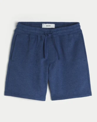 Pantaloni scurți largi din fleece, peste genunchi