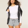 Pantaloni scurți mini din fleece Pantaloni scurți mini din fleece