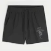 Pantaloni scurți sport cu imprimeu până la jumătatea coapsei Pantaloni scurți sport cu imprimeu până la jumătatea coapsei