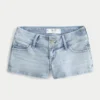 Pantaloni scurți ultra-joși, spălați ușor Pantaloni scurți ultra-joși, spălați ușor