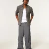 Pantaloni super largi din nailon Pantaloni super largi din nailon