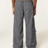Pantaloni super largi din nailon Pantaloni super largi din nailon