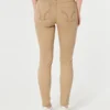 Pantaloni super skinny kaki cu talie înaltă Pantaloni super skinny kaki cu talie înaltă
