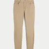 Pantaloni super skinny kaki cu talie înaltă Pantaloni super skinny kaki cu talie înaltă