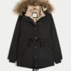 Parka căptușită cu blană artificială Parka căptușită cu blană artificială