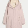 Parka căptușită cu blană artificială Parka căptușită cu blană artificială