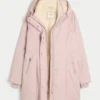 Parka căptușită cu blană artificială Parka căptușită cu blană artificială