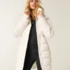 Parka matlasată cu căptușeală din blană artificială Parka matlasată cu căptușeală din blană artificială