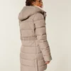 Parka matlasată cu căptușeală din blană artificială Parka matlasată cu căptușeală din blană artificială