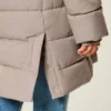 Parka matlasată cu căptușeală din blană artificială Parka matlasată cu căptușeală din blană artificială