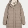 Parka matlasată cu căptușeală din blană artificială Parka matlasată cu căptușeală din blană artificială